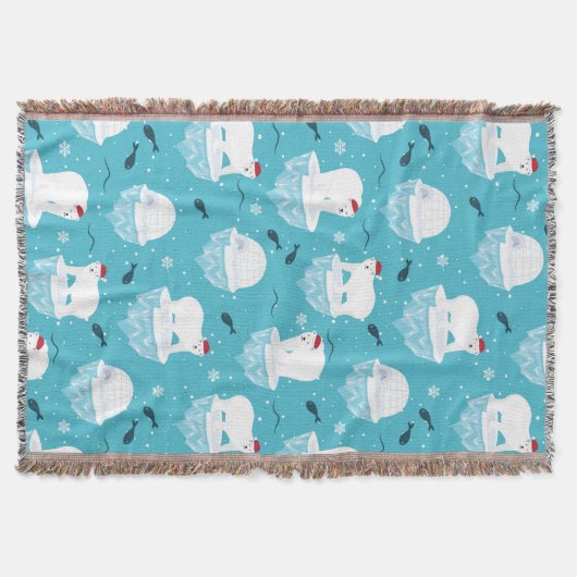 Polar Bear Party Deken (Voorkant)