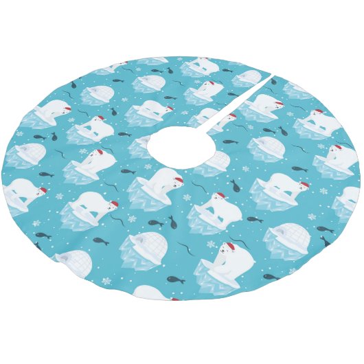 Polar Bear Party Kerstboom Rok (Gekanteld)