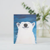Polar Bear Smile Kerstkaart (Staand voorkant)