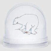 Polar Bear snow globe (Avant)