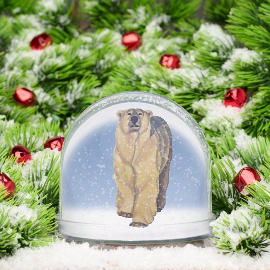 Polar Bear Snow Globe Custom Bear Snow Globes (Noël)
