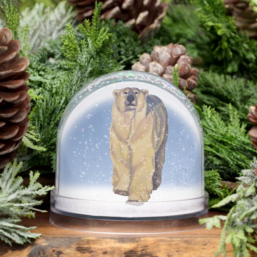 Polar Bear Snow Globe Custom Bear Snow Globes (Hiver)