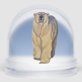 Polar Bear Snow Globe Custom Bear Snow Globes Sneeuwbol (Voorkant)