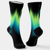 Polar Bear Socks Aurora Bears Art Socks Customize Sokken (Gebogen)