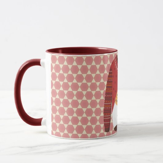 Polar Bear Ugly Sweater Art Mug Cup (Gauche)