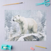 Polar Bear Watercolor Tissuepapier (Craft)