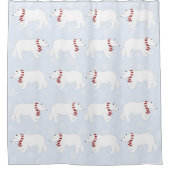 Polar Bears Shower Curtain Douchegordijn (Voorkant)