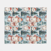 Polar Bears Winter Fleece Blanket | Hats & Scarves (Voorkant (Horizontaal))