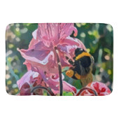 Polar Bee Blooming flowers garden Badmat (Voorkant)