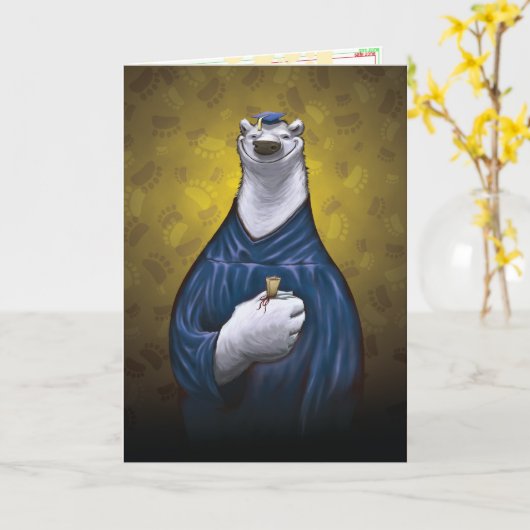 Polar Beer Afstuderen Kaart Blauw (Gele Bloem)