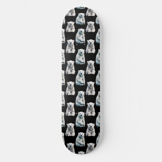 Polar Beer Animal Pattern Design Skateboard (Voorkant)