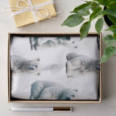 Polar Beer Animal Pattern Design Tissuepapier (Geschenk)