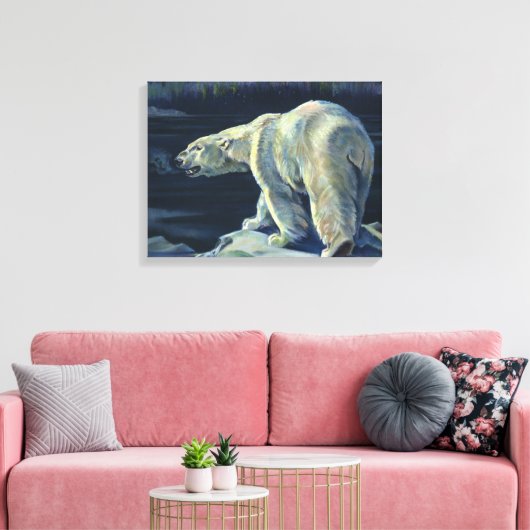 Polar Beer, Arctic Marine Life Animals Canvas Afdruk (Insitu (Woonkamer))