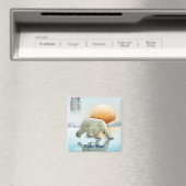 Polar Beer Arctic Wildlife Art Magnet Magneet (Insitu (Vaatwasser))