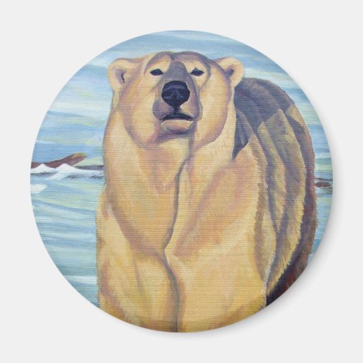 Polar Beer Art Fridge Magent Wildlife Art Giften Magneet (Voorkant)