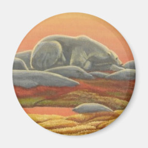 Polar Beer Art Fridge Magent Wildlife Art Giften Magneet