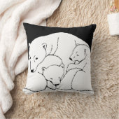 Polar Beer Art Pillow Moeder w. Baby Beren Pillow Kussen (Deken)