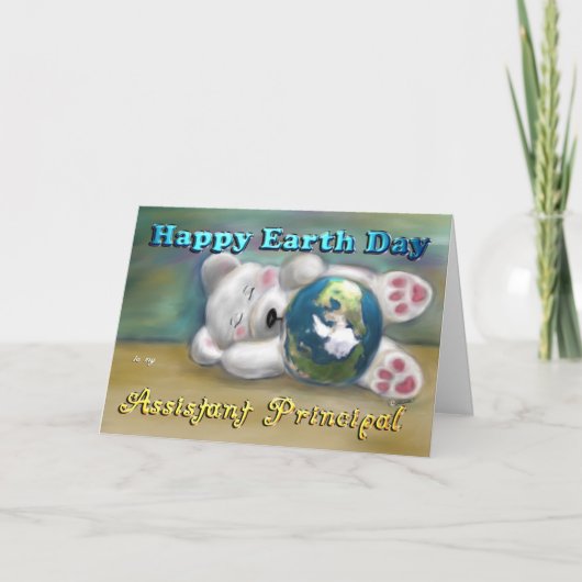 Polar Beer Assistant Principal Earth Day Kaart (Voorkant)