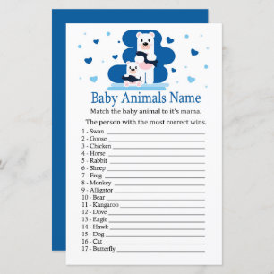 Polar beer Baby Animals Name Game