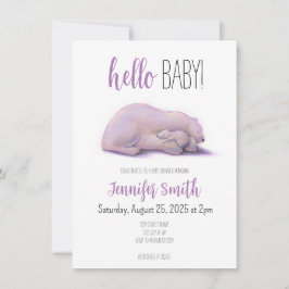 Polar Beer Baby shower Invitation Kaart