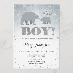 Polar Beer Baby shower Invitation Kaart
