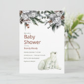 Polar Beer Baby shower Kaart (Staand voorkant)