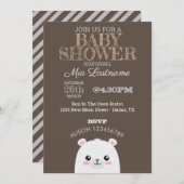 Polar Beer Baby shower Kaart (Voorkant / Achterkant)