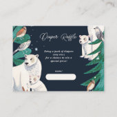 Polar Beer Baby shower Luier Raffle Enclosure Informatiekaartje (Voorkant)