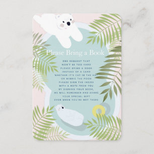 Polar Beer Baby shower Neem een boek Kaart