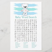 Polar beer Baby shower Word Search Game (Voorkant)
