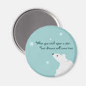 Polar Beer (baby), Sneeuwvlok, Sneeuwvlok, Sneeuwv Magneet (Voorkant / Achterkant)