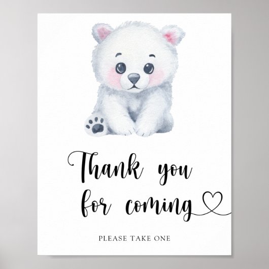 Polar beer - Bedankt voor het komen Poster (Voorkant)
