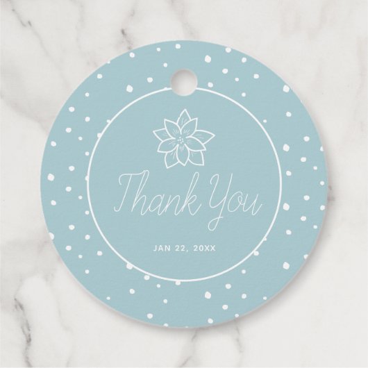 Polar Beer Blue Winter Birthday Hartelijk dank Bedankjes Labels (Achterkant)