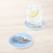 Polar Beer Blue Zandsteen Onderzetter (Zijkant)