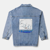 Polar Beer chill vrouwen denim jas Jacket (Achterkant)