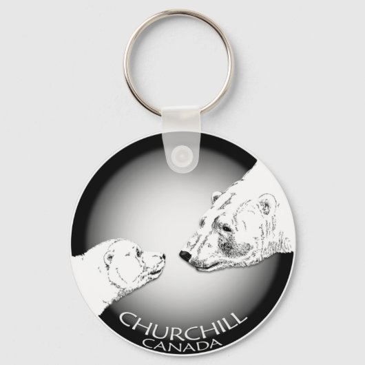 Polar Beer Chuchill Sleutelhanger Souvenir Sleutel (Voorkant)