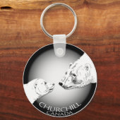 Polar Beer Chuchill Sleutelhanger Souvenir Sleutel (Voorkant)