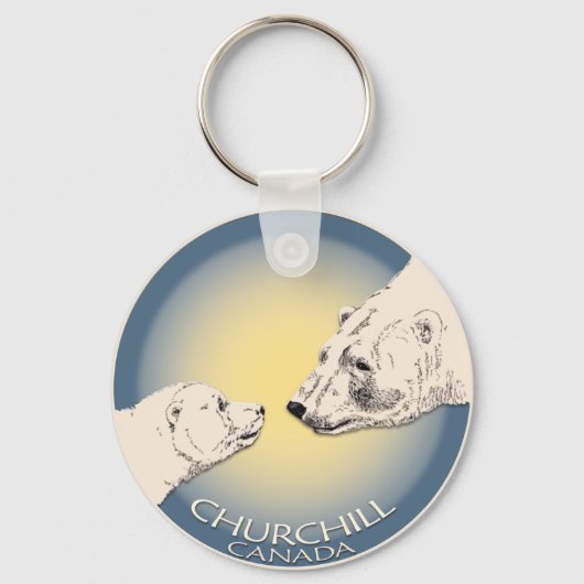 Polar Beer Chuchill Sleutelhanger Souvenir Sleutel (Voorkant)
