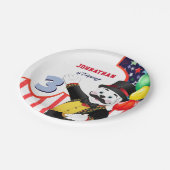 Polar Beer Circus Kids Verjaardagsfeest Papieren B Papieren Bordje (Gekanteld)