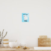 Polar Beer Climate Change is een echte protestblau Poster (Keuken)
