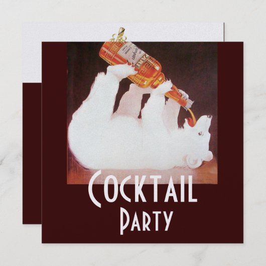 POLAR BEER COCKTAIL PARTIJ bruin wit ijs metaal Kaart (Voorkant / Achterkant)