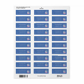 Polar Beer Cubs Decorating Tree Blue Etiket (Full Sheet)