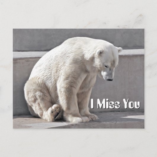 Polar Beer dat ik je mis Briefkaart (Voorkant)