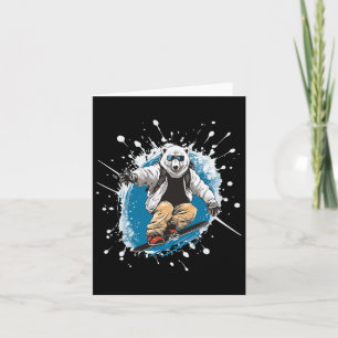 Polar Beer Dier Snowboarden Sport Snowboard Kaart