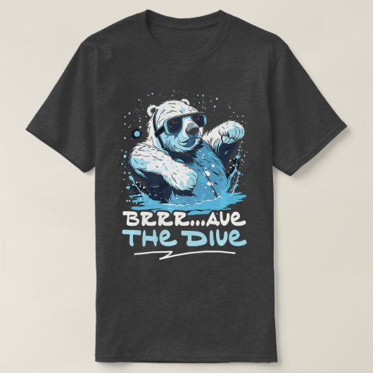 Polar Beer Duik Icy Water Polar Duik Premium T-shirt (Design voorkant)