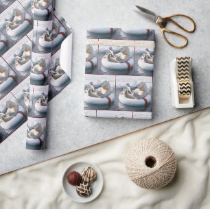 Polar Beer Een krant lezen Cadeaupapier
