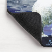 Polar Beer en Arctic Moon Wildlife Art Mousepad Muismat (Hoek)