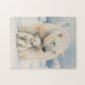 Polar Beer en Cub Arctic Elegance Legpuzzel (Horizontaal)
