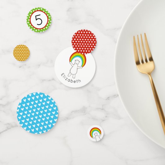 Polar Beer en Regenboog Tafel Confetti (Groep)