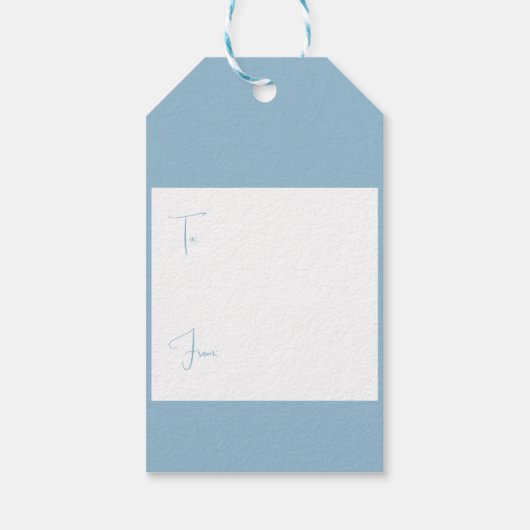 Polar Beer en Sneeuwman Christmas Gift Label Cadeaulabel (Achterkant)